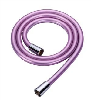 Tuyau de douche lisse brillant de haute qualité en PVC 60 pouces avec raccord anti-torsion Certification WRAS